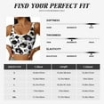 thumbnail image 5 of Sikiie Daisies Flowers Print Strappy Sports Bra for Women Padded Push Up Sports Bra Athletic Running Sports Bra Workout Bra Yoga Bra, 5 of 5