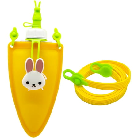 

Bestonzon Children Portable Cute Collapsible Sports Drinking Water Bottle Silicone Water Kettle