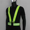 thumbnail image 3 of Chaleco Reflectante Seguridad Ajustable Visibilidad Alta 3 Modos para Corriendo, 3 of 9