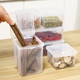 thumbnail image 3 of Spice Storage Box, Seasoning Organizer, Plastic Sealed Container, Transparent Spice Jars, for Kitchen Pantry Countertop Organization, Set of 6, by FAJHHA, 3 of 7