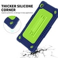 thumbnail image 3 of Hoibon Case for Samsung Galaxy Tab A9 8.7 Inch 2023 Model (SM-X110/X115/X117), Heavy Duty Shockproof Rugged Protective Case with Shoulder Strap for Samsung Galaxy Tab A9 8.7 Inch 2023 - NavyGreen, 3 of 5