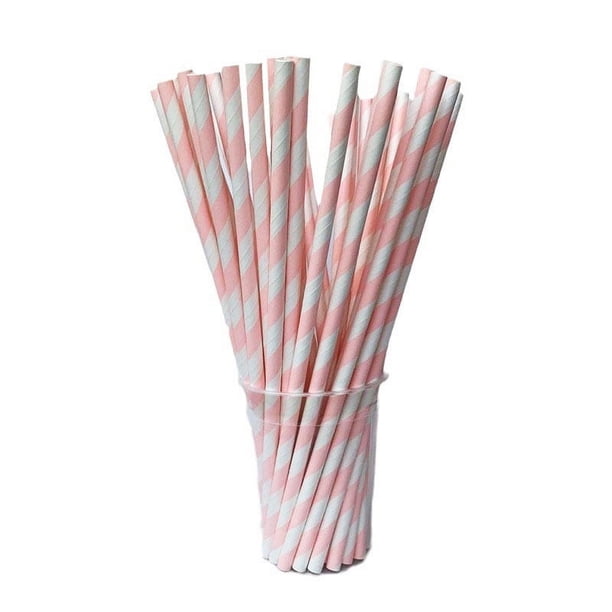 Pajita de papel desechable, biodegradable, original, apta para uso alimentario, para niños