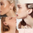 thumbnail image 5 of Beautlace 3-8 Mm Stainless Steel White Zircon Earrings Studs,6 Pair Studs Round 316L Stud Earrings For Women, 5 of 7