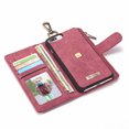 thumbnail image 3 of Funda CaseMe 3 en 1 para iPhone 7 Plus - Estuche con billetera integrada en cuero PU, colores elegantes (rojo, azul, café, negro) - Protección personalizada para tu móvil, 3 of 7