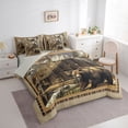 thumbnail image 3 of Homewish Safari Bear Bedding Comforter Set 7-Piece for Teenagers,Jungle Animal King Bedding Sets,Woodland Vintage Cabin Ultra Soft Bed Sheets,Luxury Bedroom Decor,Reversible, 3 of 8