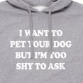 thumbnail image 2 of Instant Message - I Want To Pet Your Dog - Men's Pullover Hooded Fleece Sweatshirt, 2 of 6