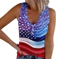 thumbnail image 2 of Vetsdori Womens Red White and Blue Tank Tops Sleeveless July 4th Shirts Work Summer Casual Camisole Fashion Independence Day Tops for Women Patriotic, 2 of 5