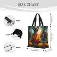 thumbnail image 3 of Pofeuu Moonlit Hairless Cat Monk Print Tote Bag for Women,Hobo HandBags with Zipper,Large Capacity Casual Shoulder Handbags with Inner Pockets, 3 of 7