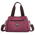 thumbnail image 1 of Hobo Handbags Bolso bandolera de lona para mujer, bolsos de mano con múltiples compartimentos, 1 of 6