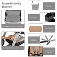 thumbnail image 6 of Costway Folding Aluminum Infant Baby Stroller Kids Carriage Pushchair W/ Diaper Bag Gray, 6 of 8