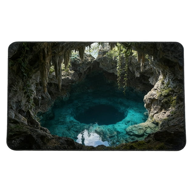 Tyidzon Tapis Optique Paillasson Trou Sans Fond Usage Intérieur Extérieur pour Entrée Salon