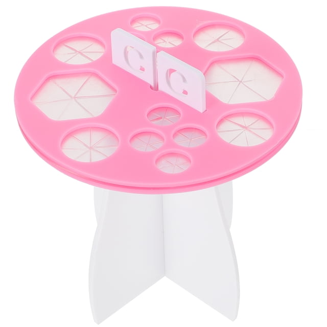 1 unid maquillaje pincel almacenamiento organizador maquillaje pincel de pincel organizador cepillo (rosa)