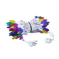 thumbnail image 2 of Novelty Lights 70 Light C6 LED Christmas Mini Light Set, Commercial Grade Outdoor String Lights, Rainbow Colors (R/B/G/Y/PU), White Wire, 24 Feet, 2 of 7