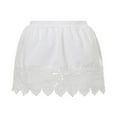 thumbnail image 3 of Women‘s Lace Shirt Extender Layering Fake Top Lower Sweep Half-Length Plus Size A Version Underskirt Black L, 3 of 6