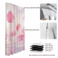 thumbnail image 6 of Pink Rose Fantasy Blackout Curtains for Bedroom/Living Room, Pinch Pleated Black Out Curtains, Elegance Floral Romantic Reflection Room Darkening Window Drapes with Hooks 2 Panels, 59"x70", 6 of 8