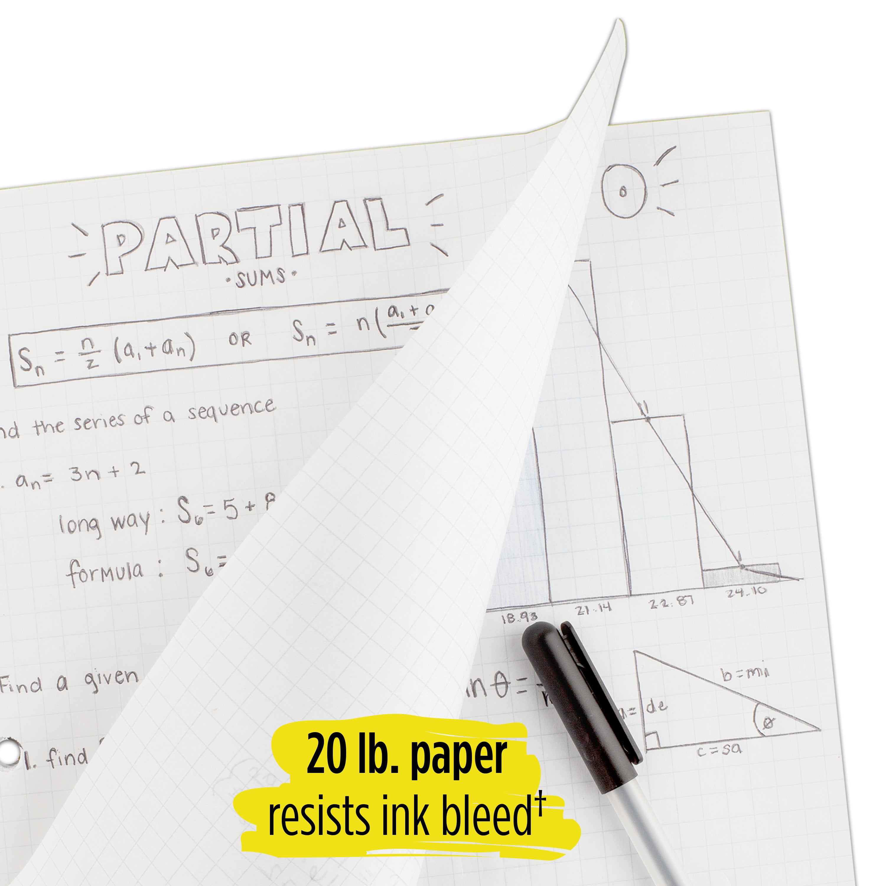 Five Star Filler Paper, Graph Ruled, Reinforced, 4 in/sq, 11 x 8-1/2, –  Ramrock School & Office Supplies