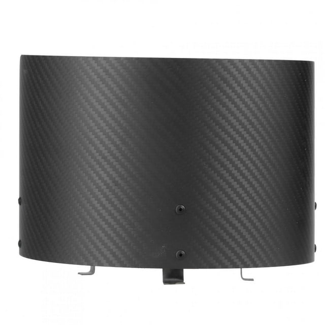 Cubierta de cono de admisión de aire de fibra de carbono, protector térmico de filtro de aire, piezas universales modificadas para automóviles, fibra de carbono mate