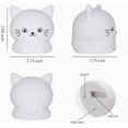 thumbnail image 3 of Luz de noche para gatitos para niños: luz de noche de silicona para bebés, lámpara de noche LED para dormitorio, adecuada para bebés, niños, niñas, adultos mayores, dormitorios y exteriores., 3 of 5