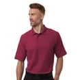 thumbnail image 2 of Harriton Men's CVC Pique Polo Shirts Short Sleeve Plain Tee 60/40 Cotton/Poly Three-Button Polo Shirt (Dark Navy, S), 2 of 7