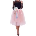 thumbnail image 1 of Jupe Tutu en Tulle de Ballet Princesse pour Femmes et Filles, Robe Mini de Soirée de Mariage, Bal, Rockabilly, 1 of 5