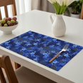 thumbnail image 6 of Placemat, Pioneer Flower Floral Print Pattern Place Mats Table Mat Set Of 2, PVC Washable Placemats for Party Kitchen Dining Decoration, 18x12 Inch, Fade Resistant, 6 of 6