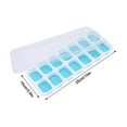 thumbnail image 4 of Ice Cube Tray with Lid, 4 Packs 56 Cubes Durable Stackable Ice Cube Trays for Freezer with Removable Lids, Easy-Release & Silicone Ice Tray for , Coffee, 4 of 5