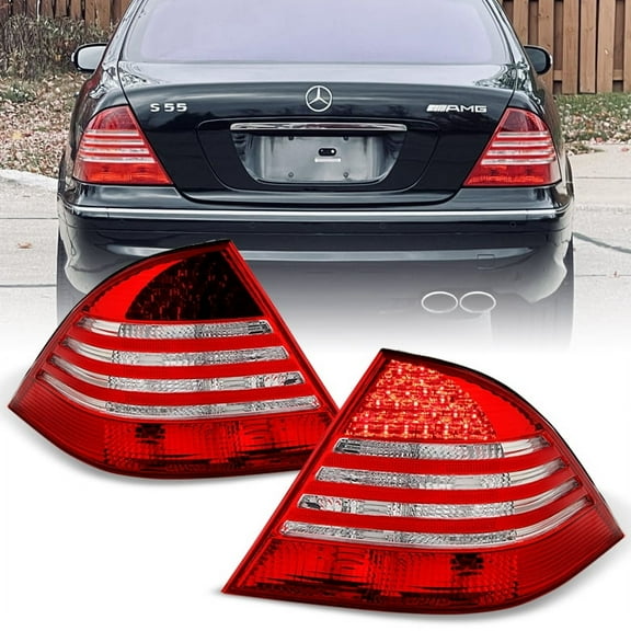2000-2006 Mercedes Benz W220 S430 S500 S600 S55 LED Tail Lights Rear Brake Lamps