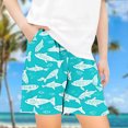 thumbnail image 2 of CHEEREAM Boys Hawaiian Beach Shorts Casual Lightweight Quick Dry Holiday Tropical Shorts with Pockets, 2 of 4
