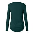 thumbnail image 4 of CNKOO Haut Imprimé à Manches Longues Couleur Unie pour Femmes Rose m, 4 of 4