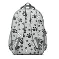 thumbnail image 3 of Paw Prints and Bones Backpack for School,Cute School Bag,Schoolbag with Adjustable Shoulder Straps & Padded Back,16.9 Inch, 3 of 5