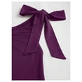 thumbnail image 3 of Vestido Floerns Mini con hombros descubiertos, estampado floral de metal, color morado, talla M, par, 3 of 5