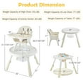thumbnail image 2 of Gymax 6 in 1 Baby High Chair Infant Activity Center w/ Height Adjustment, 2 of 10