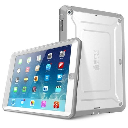 i-Blason Beetle Defense - Protective case for tablet - polycarbonate, thermoplastic polyurethane (TPU) - gray, white - for Apple iPad Air