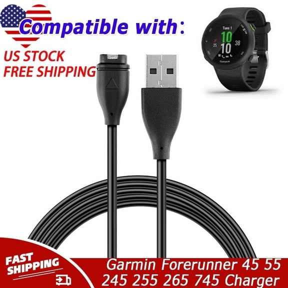 Charger Compatible with Garmin Forerunner 45 55 245 255 265 745 945 955 965