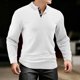 thumbnail image 1 of pstuiky manga larga de hombre, Sudadera con capucha y cuello redondo de manga larga de color liso para hombre Tops de hombre xl, 1 of 6