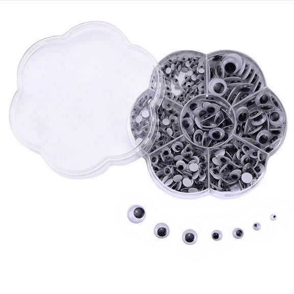 Raindrops Round Googly Eyes 700Set for Crafting and Scrapbooking Decoration