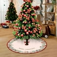 thumbnail image 5 of HBBKVI 36" Christmas Tree Skirt, Christmas Santa Reindeer Snowman Tree Skirt Christmas Party Decorations Velvet Christmas Tree Skirt, 5 of 6