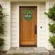 thumbnail image 4 of Welcome Artificial Wreath Door Decoration Boxwood Wooden Sign Pendant, 4 of 9