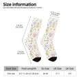 thumbnail image 2 of Haiem Flower Rabbit Pattern Crew Socks – Soft & Durable Moisture-wicking Socks, Stay-Up Fit for Business, Work, and Casual Wear Size 5-11, 2 of 6