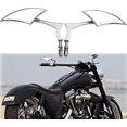 thumbnail image 2 of Chrome Motorcycle Spear Blade Rear View Mirrors for Davidson Cruiser Choppers Bobber Bike, 2 of 7