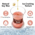 thumbnail image 5 of Rose Scented Candles for Home-Jar Candles 3.5 oz  Burn 30+H- Wooden Wick Candle-Candles Gift for Women, 5 of 6