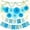 Blue, variant on Birthday Party Decorations Kit for Women Girls, Pink Gold Happy Birthday Banner with Honeycomb Fans Circle Dots Garland Swirl Streamers