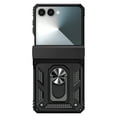 thumbnail image 3 of for Samsung Galaxy Z Flip 7 Rugged Phone Case Cover, Kickstand TPU Bumper Drop Proof Durable Military Grade Protective Case Cover for Samsung Galaxy Z Flip 7, Black, 3 of 9