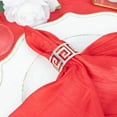thumbnail image 2 of Efavormart Pack of 5 - Red Accordion Crinkle Taffeta Napkins - Impeccable Metallic Glint - Perfect for Wedding Ceremonies, Birthday, Party, Event, Banquet, Restaurant Tableware - 20"x 20", 2 of 11
