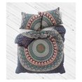 Dark Blue Indian Elephant Mandala Duvet Cover King Size Boho Bedding