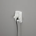 Safety 1ˢᵗ Outlet Cover with Cord Shortener, Ivory White