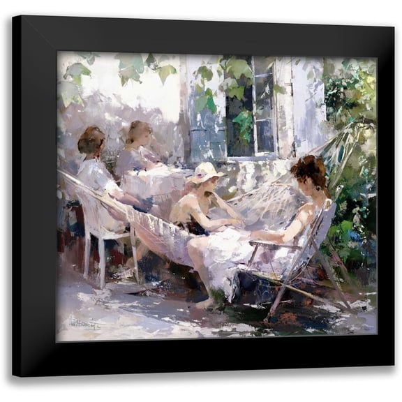Haenraets, Willem 13x12 Black Modern Framed Museum Art Print Titled - Tell me a story
