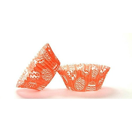 500pc Easter Egg Design Orange Standard Size Cupcake Baking Cups Liners Wrappers