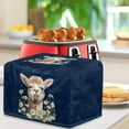 thumbnail image 3 of TSOVTHRID Alpaca Daisy Print 2 Slice Toaster Cover Fingerprint Protection Microwave Oven Protector Decorative Kitchen Small Appliance Covers, 3 of 8