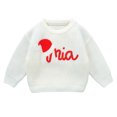 thumbnail image 2 of Fiudx Gamuza Navideña, Top de Algodón Suave para Bebé, Conjunto Acogedor para Niño Pequeño, Diseño de Letras Elegante, Ropa Informal de Fiesta, Regalo para Recién Nacidos, Suave con La Piel., 2 of 7